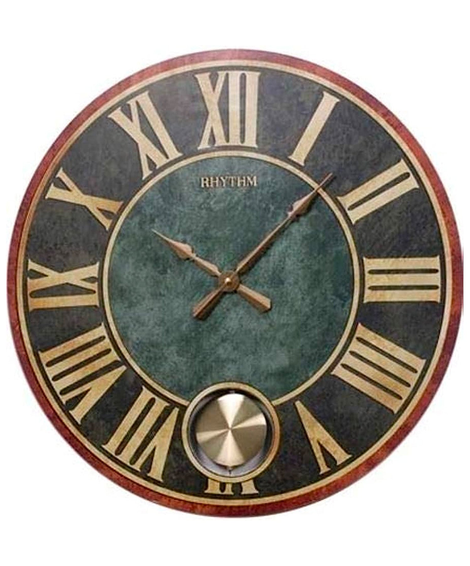 Rhythm, Pendulum Roman Analog Wall Clock, CMP543NR02