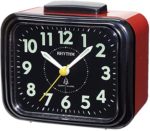 Rhythm Alarm Clock, With Bell & Super Silent Move, CRA828NR01