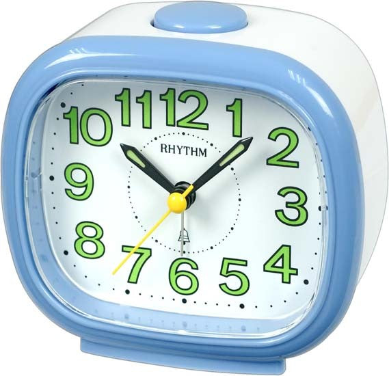 Rhythm Alarm Clock, With Bell, Snooze, Light & Super Silent Move, CRA841NR04