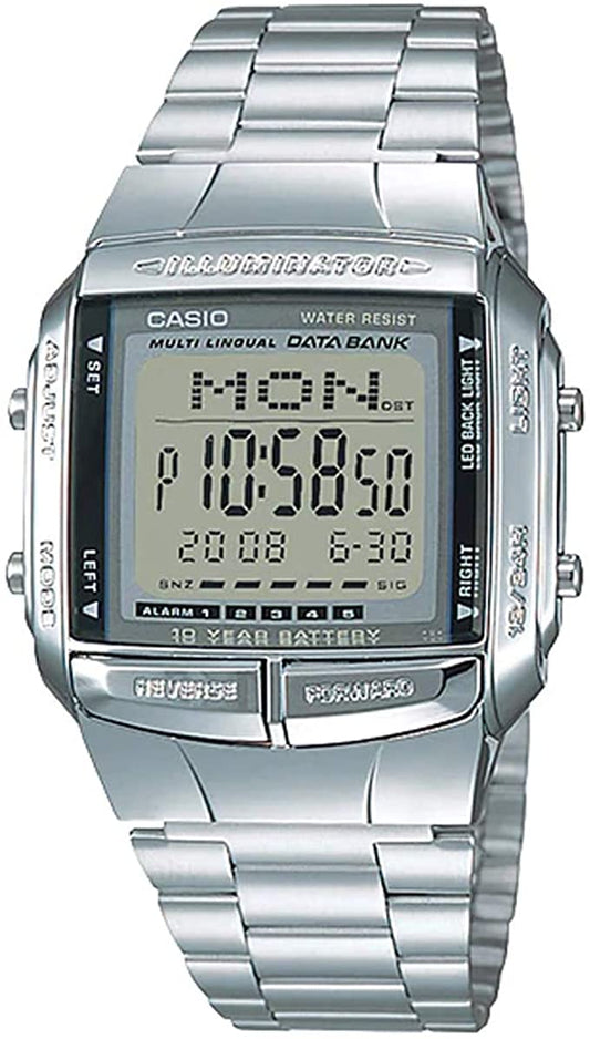 Casio men analog watch, silver dial with comfortable strap, model CS-DB-360-1ADF, Bahrain