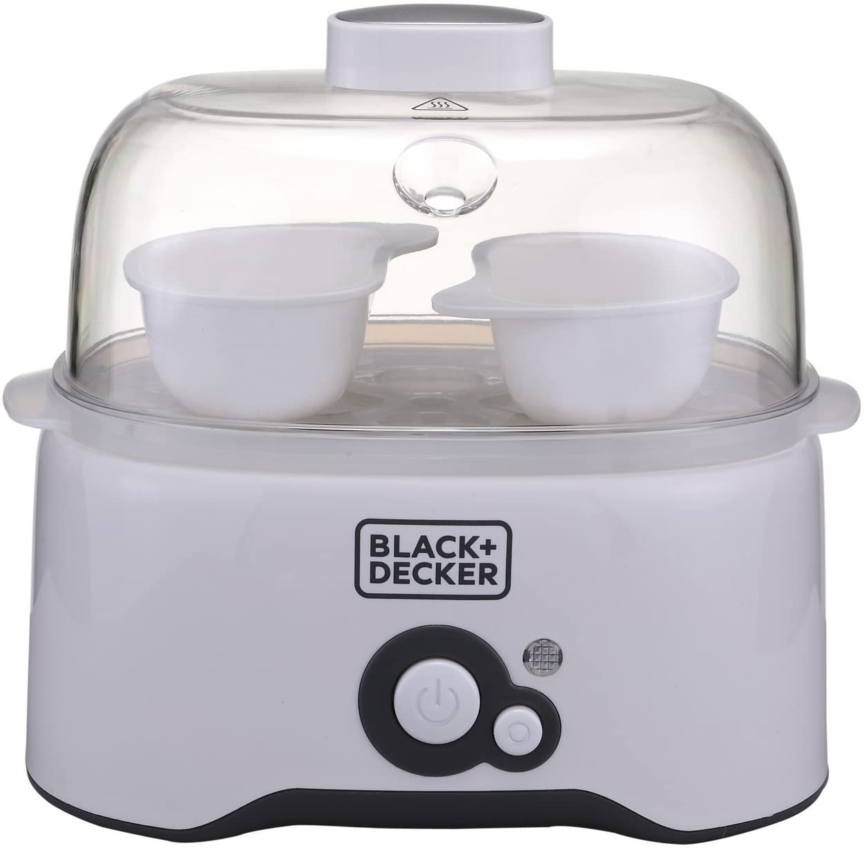 Black+Decker, Egg Cooker - White, 6 Eggs, Eg200-B5