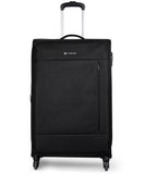 Carlton Elante 80cm, 4 Wheel Soft Top Cabin Luggage Trolley, Black,ELANTE80BK