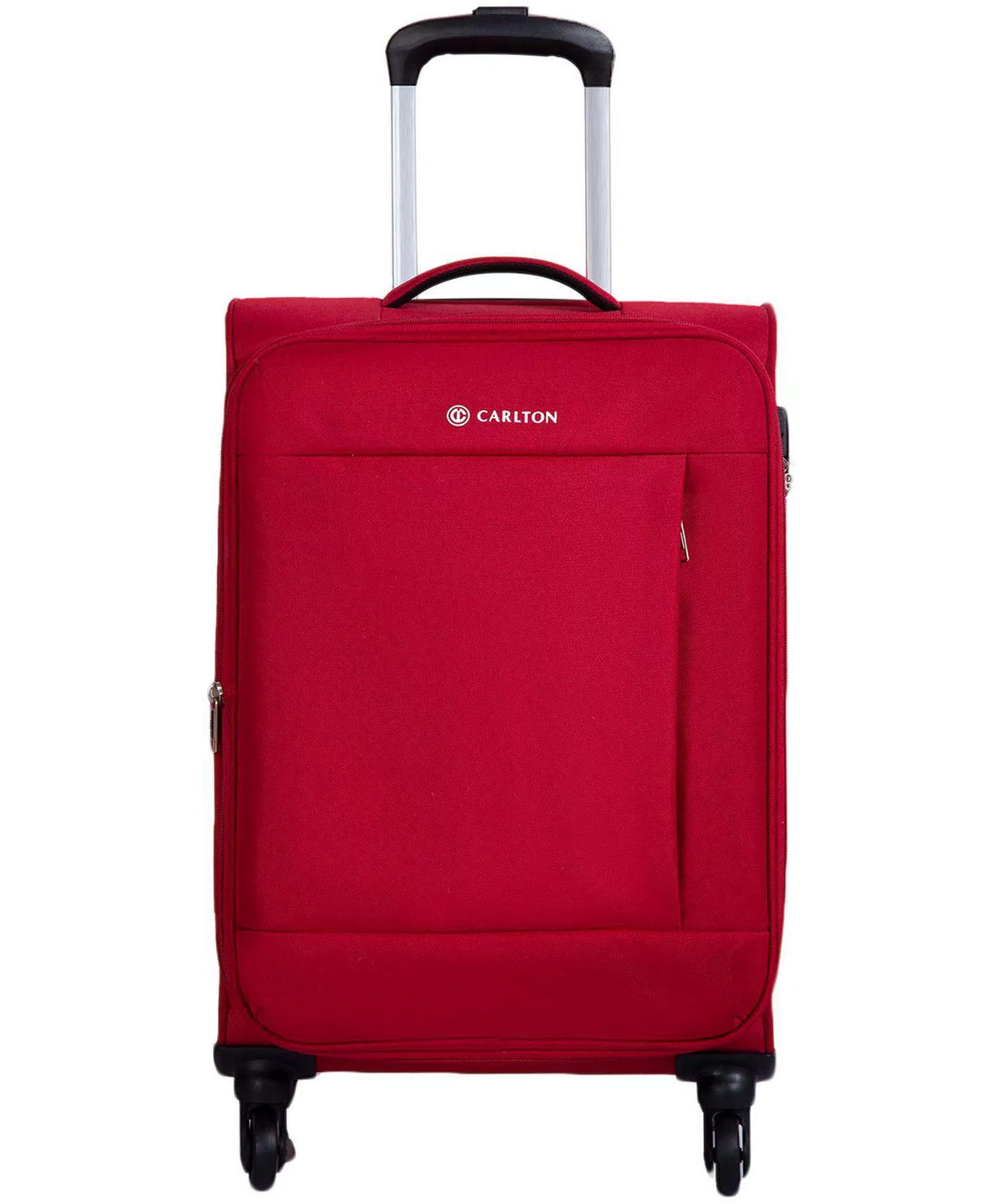 Carlton Elante 58cm, 4 Wheel Soft Top Cabin Luggage Trolley, Red,ELANTE58RD