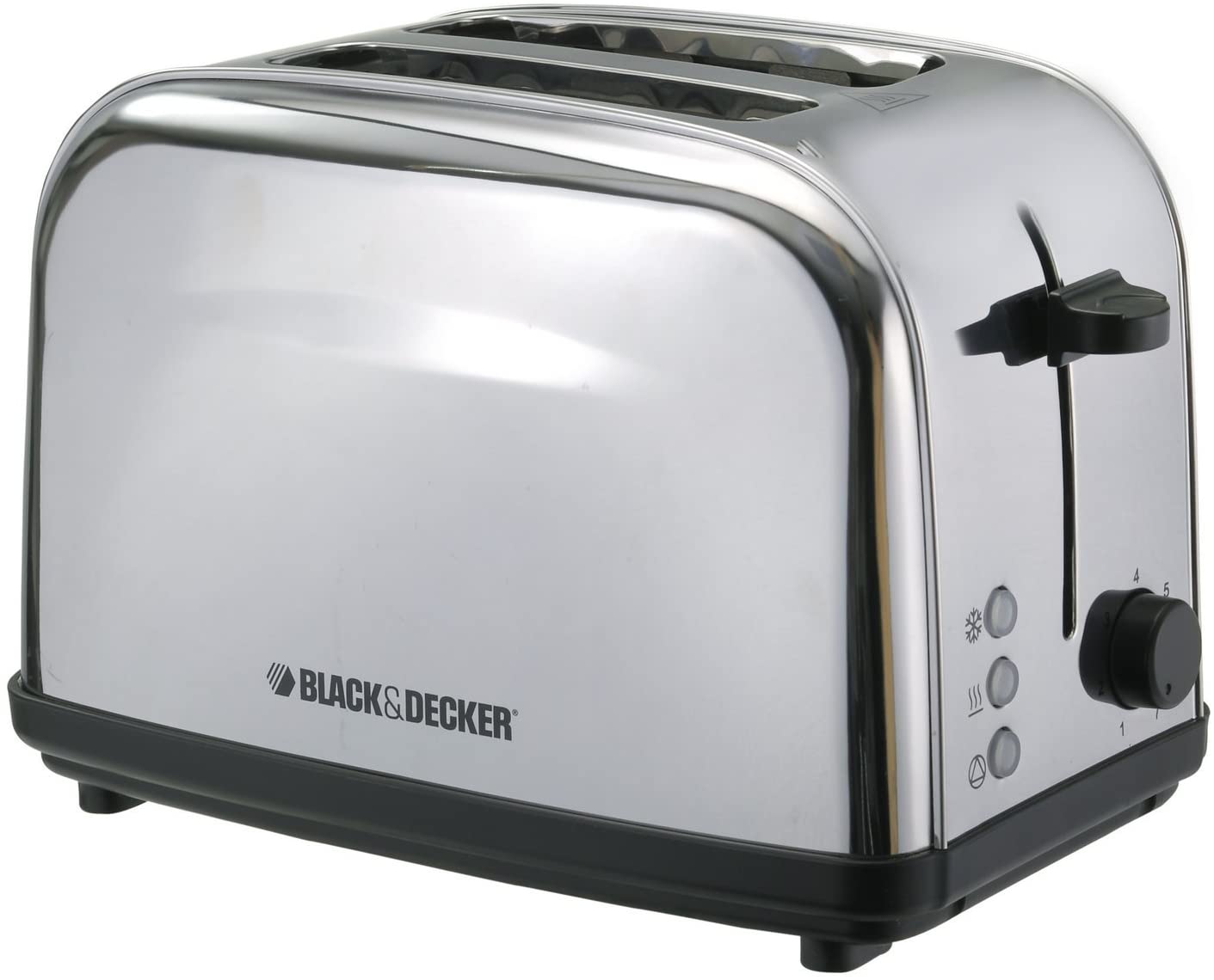 Black+Decker, 1050W, 2-Slice Stainless Steel Toaster, 220V, ET222