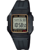 Casio Kid's Watch Digital, Black Dial Black Resin Strap, F-201WA-9ADF