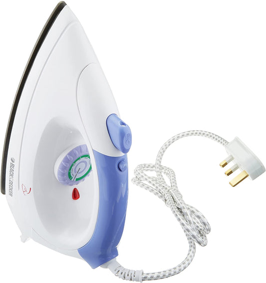 Black+Decker, 1000W Spray Dry Iron, 220V, Fast Heating, Easy Glide, F150 Iron BL-F150