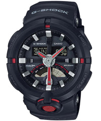 G-Shock Men's Watch Analog & Digital Combo, Black Dial Black Resin Band, GA-500-1A4DR