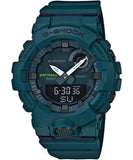 G-Shock Men's Analog & Digital Watch, Combo, Black & Green Dial Metallic Green Resin Band With Bluetooth Connectivity, GBA-800-3ADR