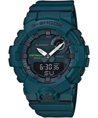 G-Shock Men's Analog & Digital Watch, Combo, Black & Green Dial Metallic Green Resin Band With Bluetooth Connectivity, GBA-800-3ADR