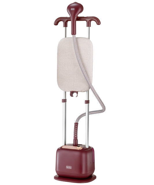 Black+Decker Twin Pole Garment Steamer with Ironing Board, Rose Gold, GSTD2450 Garment Steamer BL-GSTD2450