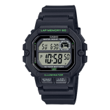 Casio Men's Watch Digital, Black Dial Black Resin Strap, WS-1400H-1AVDF