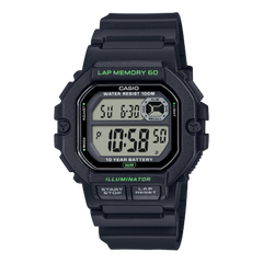 Casio Men's Watch Digital, Black Dial Black Resin Strap, WS-1400H-1AVDF