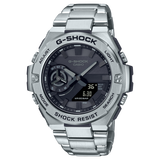 G-Shock Solar powered Smartphone Link, Grey Dial Silver Metal Band Watch for Men, GST-B500D-1A1DR