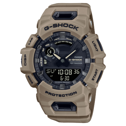 G-Shock Men's Analog & Digital Watch, Combo, Black Dial Sand Beige Resin Band With Bluetooth Connectivity, GBA-900UU-5ADR