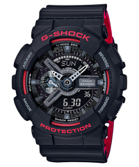 G-Shock Men's Watch Analog & Digital Combo, Black Dial Black Resin Band, GA-110HR-1ADR