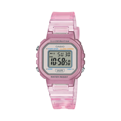 Casio Women's Watch Digital, Pink Dial Pink Resin Strap, LA-20WHS-4ADF