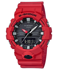 G-Shock Men's Watch Analog & Digital Combo, Black Dial Red Resin Band, GA-800-4ADR