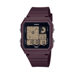 Casio  Unisex Watch Digital Display, Black Dial Purple Resin Strap, LF-20W-5ADF