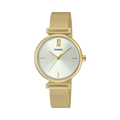 Casio men analog watch, silver dial with comfortable strap, model CS-LTP-2023VMG-7CDR, Bahrain