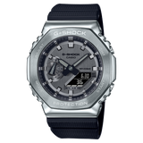 G-Shock Analog & Digital, Grey Dial Black Resin Band Watch for Men, GM-2100-1ADR