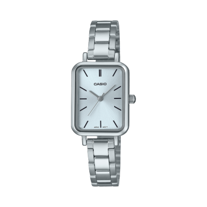 Casio Women Analog Watch, Silver dial Silver Stainless Steel, LTP-V009D-2EUDF