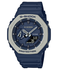 G-Shock Men's Watch Analog & Digital Combo, Blue Dial Blue Resin Band, GA-2110ET-2ADR