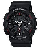 G-Shock Men's Watch Analog & Digital Combo, Black Dial Black Resin Band, GA-120-1ADR