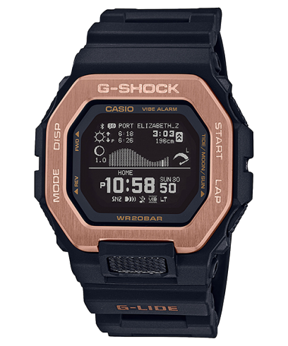 G-Shock Men's Watch Digital, Black Dial Black Resin Band With Bluetooth Connectivity,GBX-100NS-4DR