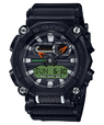 G-Shock Men's Watch Analog & Digital Combo, Black & Green Dial Black Resin Band, GA-900E-1A3DR