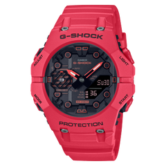 G-Shock Analog & Digital, Black Dial Red Resin Band Watch for Men, GA-B001-4ADR