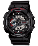 G-Shock Men's Watch Analog & Digital Combo, Black Dial Black Resin Band, GA-110-1ADR