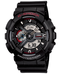 G-Shock Men's Watch Analog & Digital Combo, Black Dial Black Resin Band, GA-110-1ADR