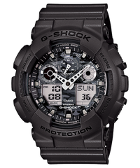 G-Shock Men's Watch Analog & Digital, Black Dial Black Resin Band, GA-100CF-8ADR