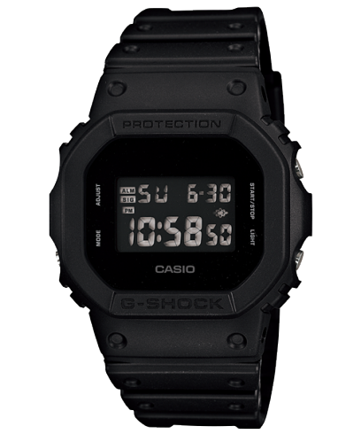 G-Shock Men's Watch Digital, Black Dial Black Resin Band, DW-5600BB-1DR