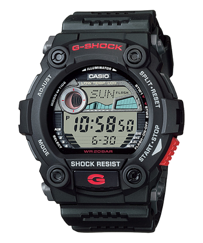 G-Shock Men's Watch Digital, Grey Dial Black Resin Band, G-7900-1DR