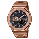 G-Shock Analog & Digital, Black Dial Gold Metal Band Watch for Men, GMB-2100GD-5ADR