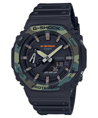 G-Shock Men's Watch Analog & Digital Combo, Black Dial Black Resin Band, GA-2100SU-1ADR