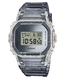 G-Shock Unisex Transparent Digital Watch, Grey Dial Silver Resin Band, DW-5600SK-1DR