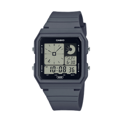 Casio  Unisex Watch Digital Display, Black Dial Grey Resin Strap, LF-20W-8A2DF