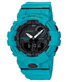 G-Shock Men's Analog & Digital Watch Combo, Black Dial Aqua Blue Resin Band with Bluetooth Connectivity, GBA-800-2A2DR