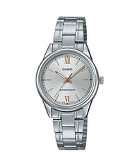 Casio Women's Watch Analog, Silver Dial Silver Stainless Steel Strap, LTP-V005D-7B2UD