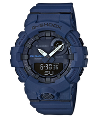 G-Shock Men's Analog & Digital Watch, Combo, Black & Blue Dial Blue Resin Band With Bluetooth Connectivity, GBA-800-2ADR