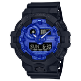 G-Shock Men's Watch Analog & Digital, Blue Dial Black Resin Band, GA-700BP-1AD