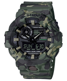 G-Shock Analog & Digital, Black Dial Green Resin Band Watch for Men, GA-700CM-3ADR