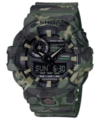 G-Shock Analog & Digital, Black Dial Green Resin Band Watch for Men, GA-700CM-3ADR