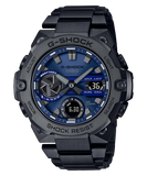 G-Shock Solar powered Smartphone Link, Blue Dial Black Metal Band Watch for Men, GST-B400BD-1A2DR