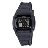 Casio Men's Watch Digital, Black Dial Black Resin Strap, W-201-1BVDF