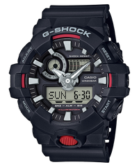 G-Shock Analog & Digital, Black Dial Black Resin Band Watch for Men, GA-700-1ADR