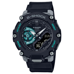 G-Shock Analog & Digital, Black Dial Black Resin Band Watch for Men, GA-2200M-1ADR