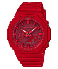 G-Shock Men's Watch Analog, Red Dial Red Resin Band, GA-2100-4ADR